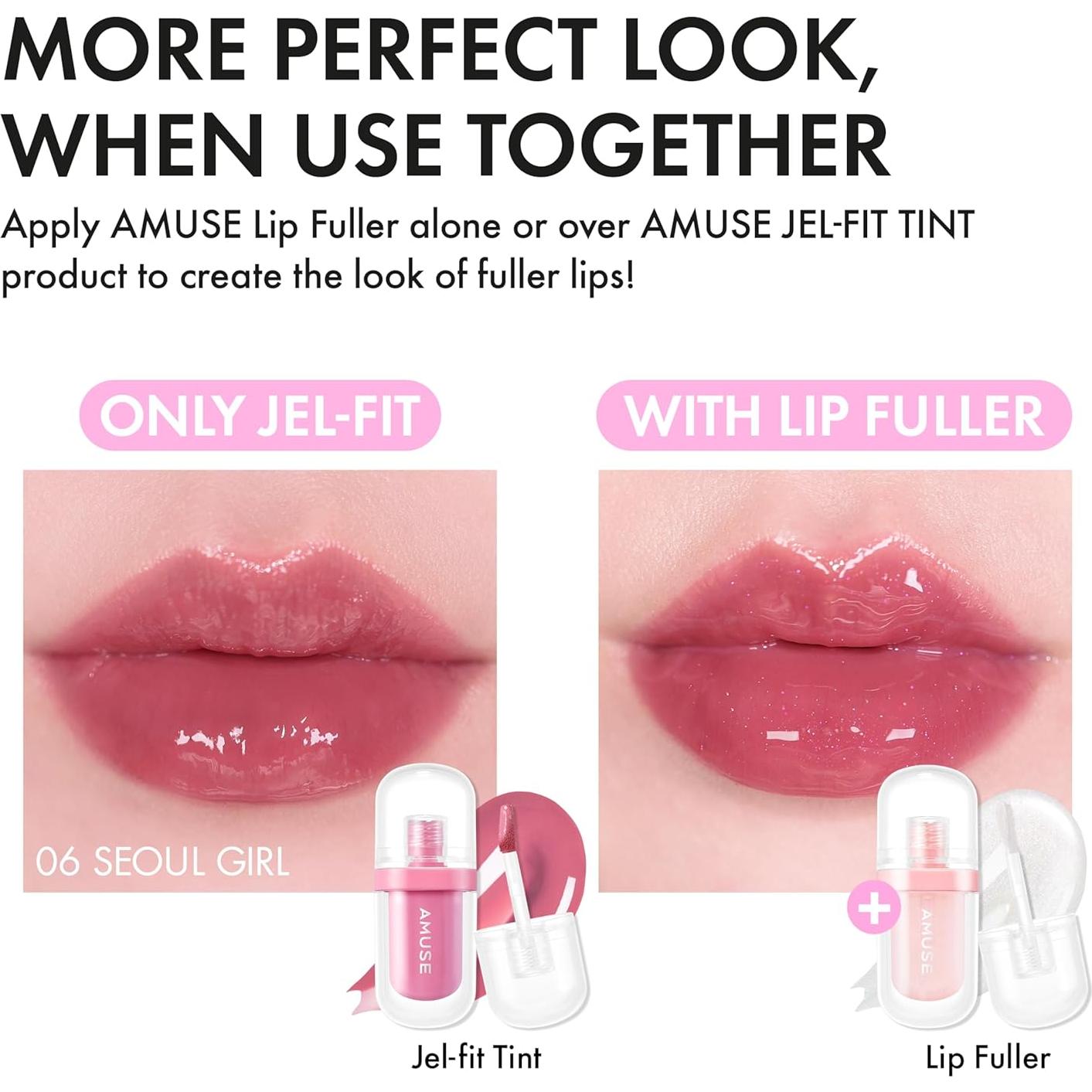 Tinte labial Jel-fit Amuse 07 Caramel 12 horas hidratante