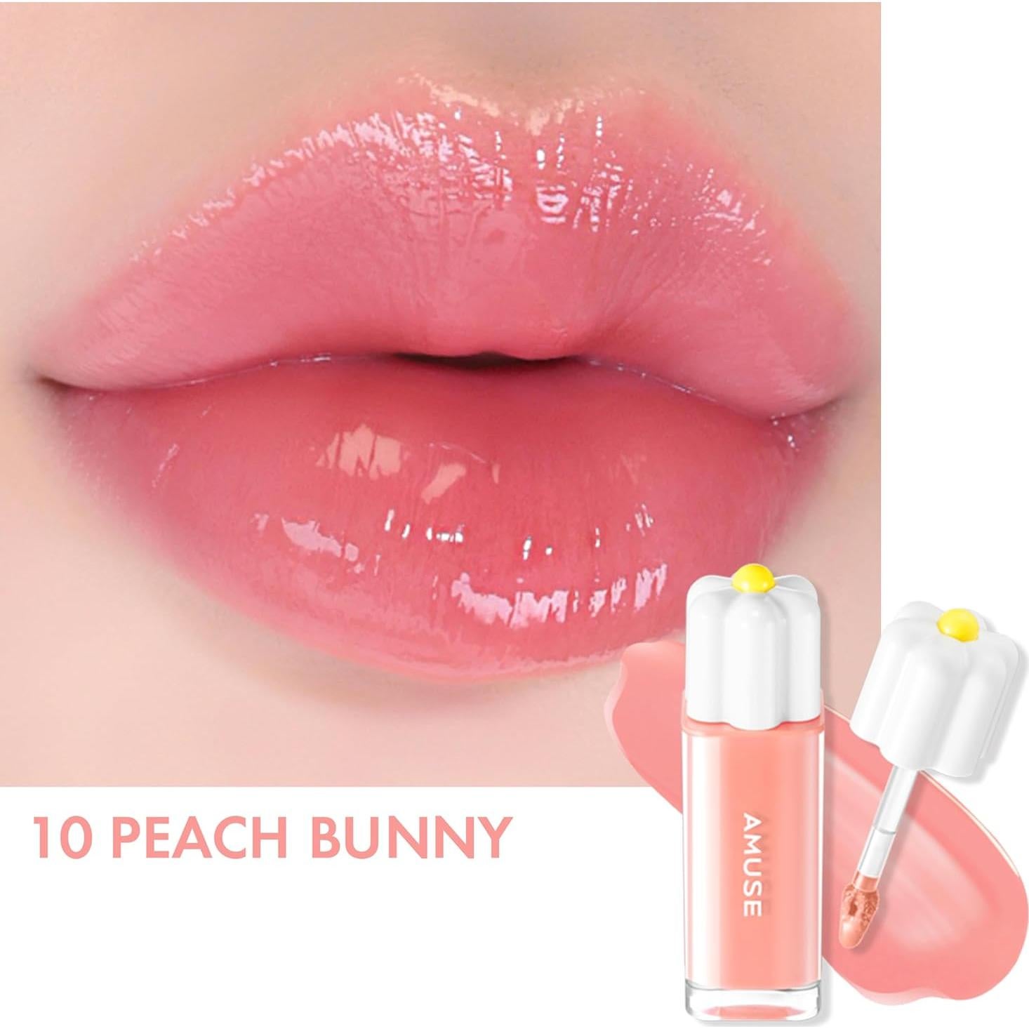 Tinte de Labios Amuse SEOUL Dew Tint 10 Conejo Durazno 4g