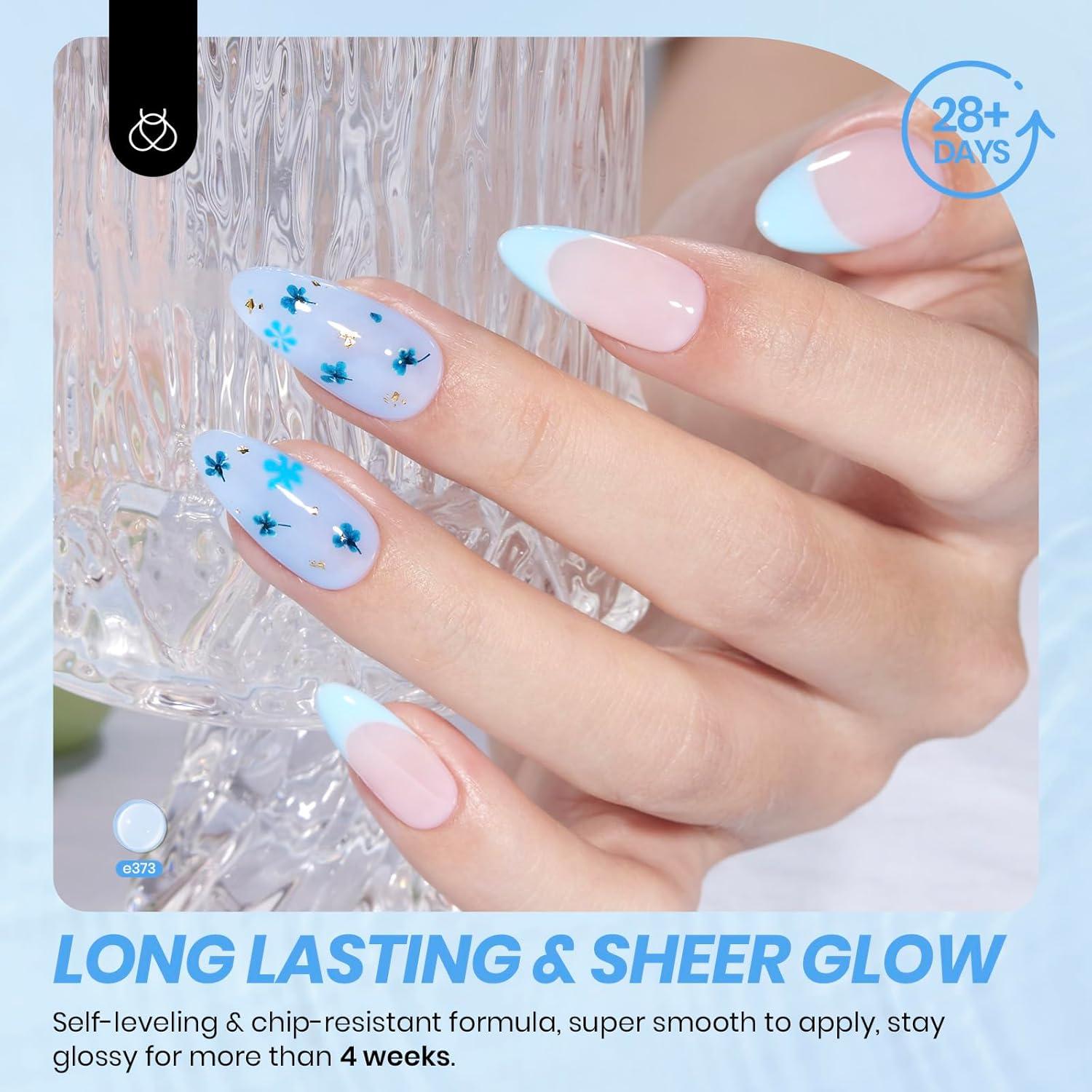 Esmalte de Uñas Gel Jelly Azul Beetles 15ml Leche de Arándano