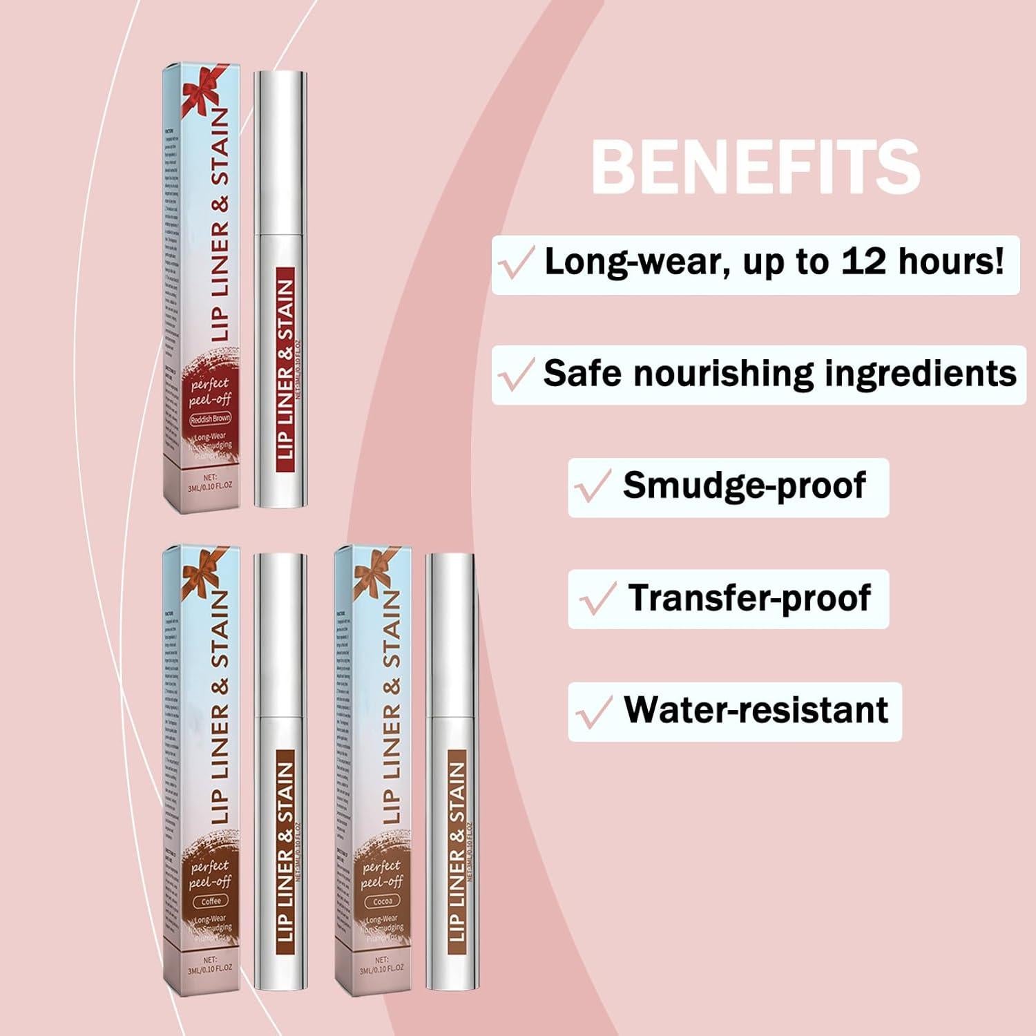 3 Piezas Lápiz Labial Mate Skynest - Tinte Labial Impermeable