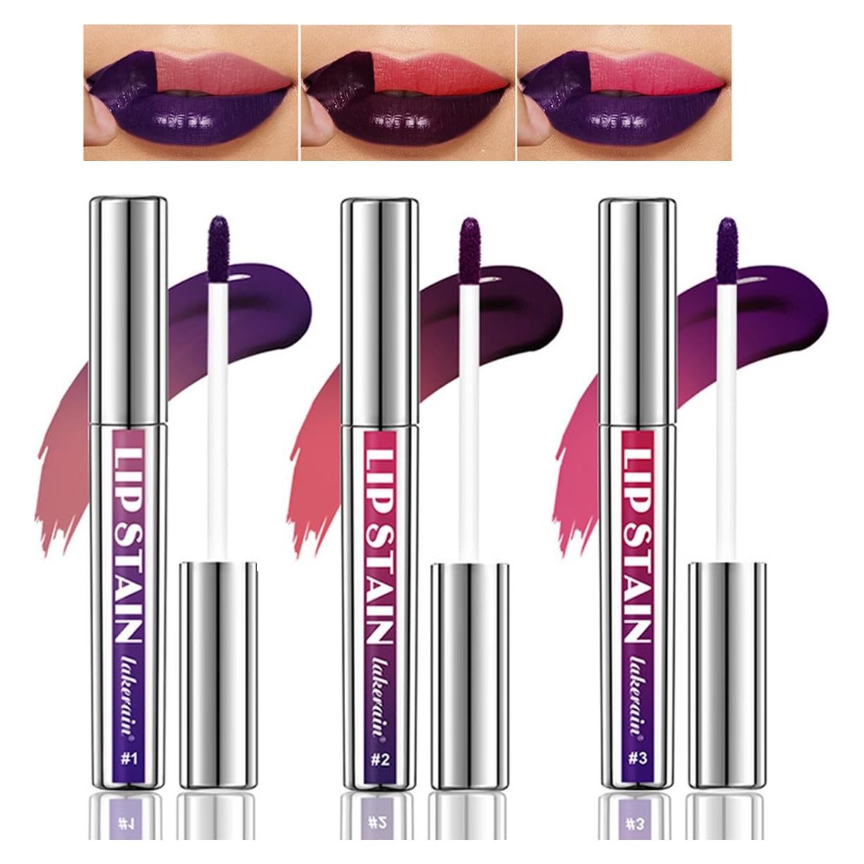 Set de Lápiz Labial 3PCS Peel Off Pakivs - Mate y Resistente