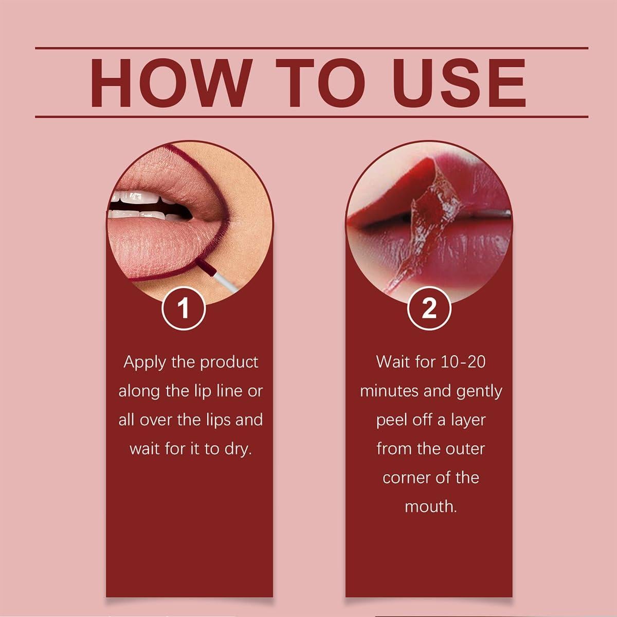 Conjunto 3 Pcs Tinte Labial Despegable Pakivs - Duradero e Impermeable