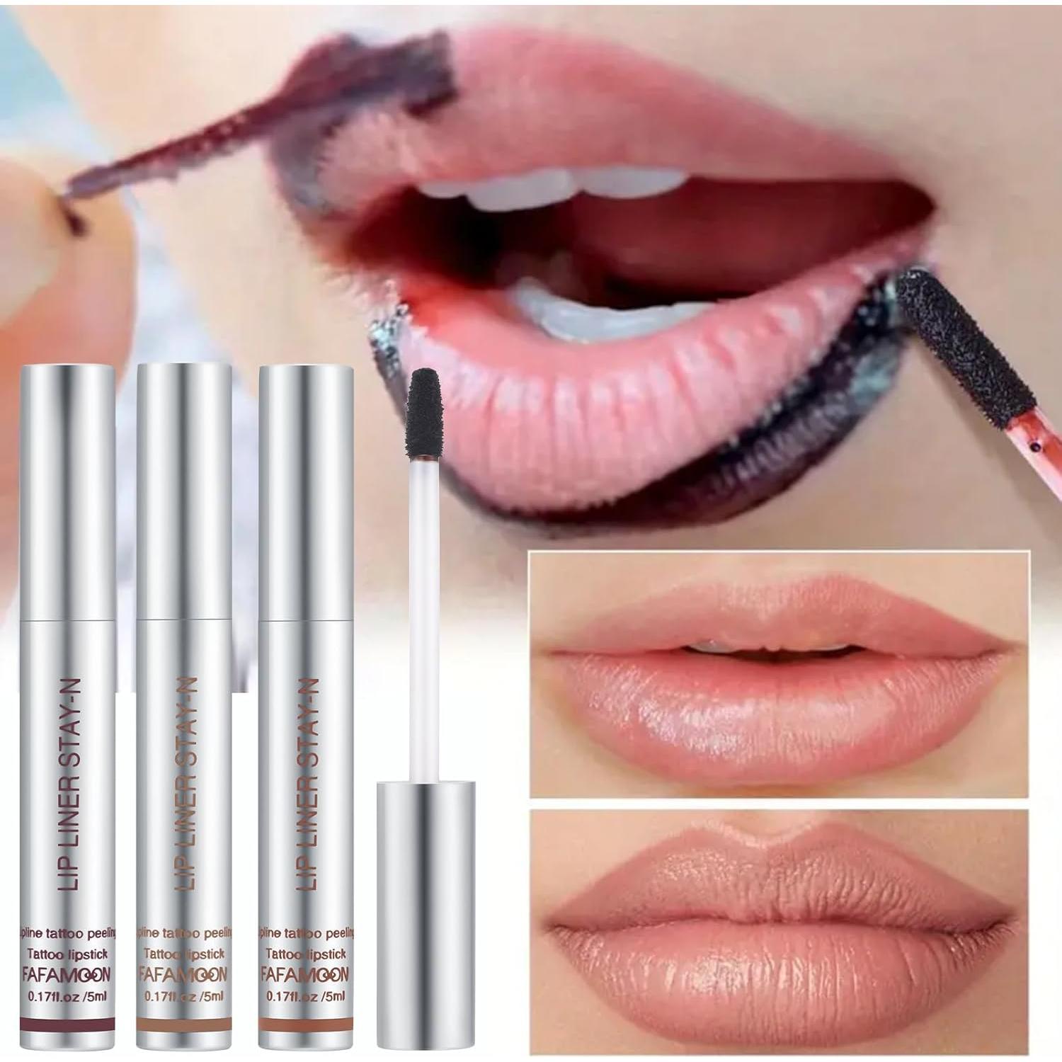 Juego de 3 Lápices de Labios Peel-Off RC - Hidratantes y Duraderos