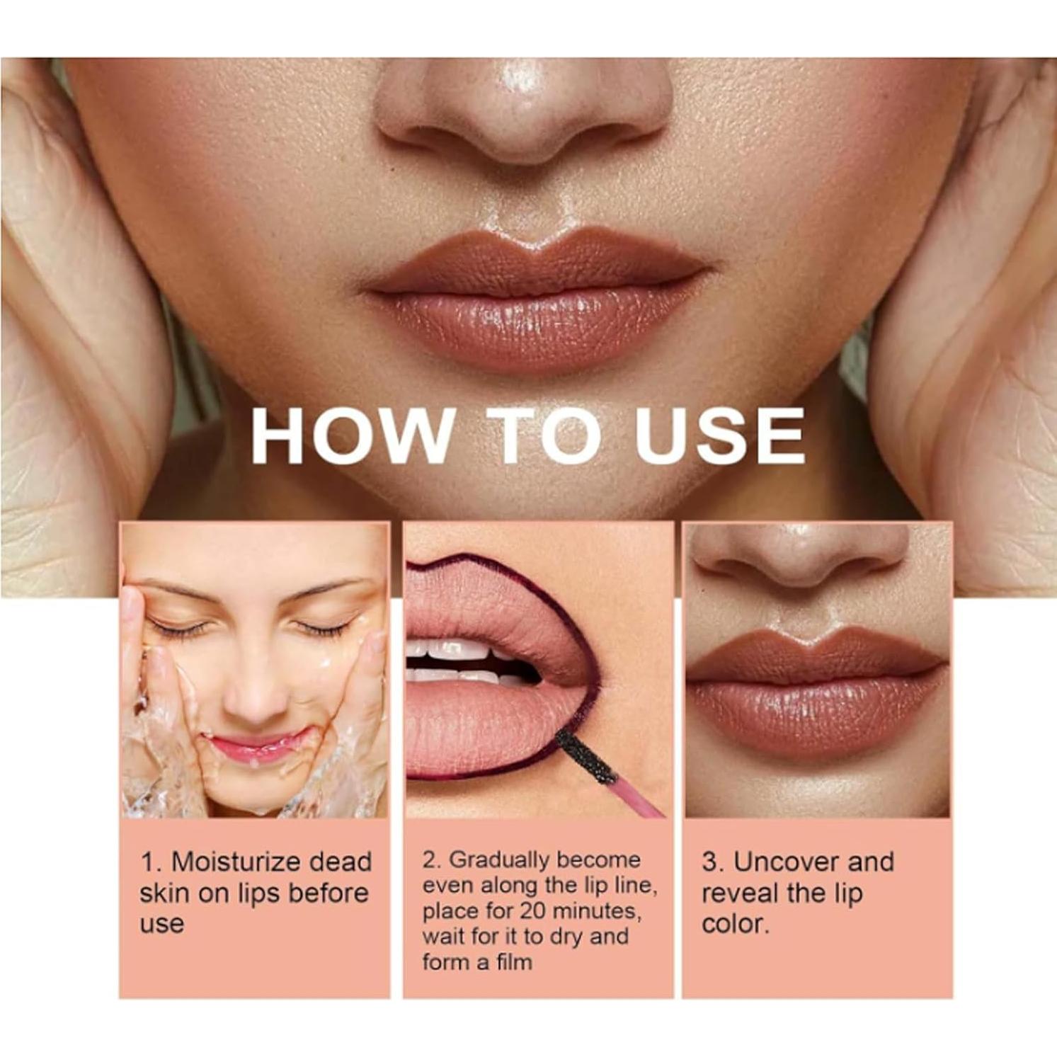 Tinte de Labios Peel Off Riroenst 3 Pcs Acabado Mate 49.6g