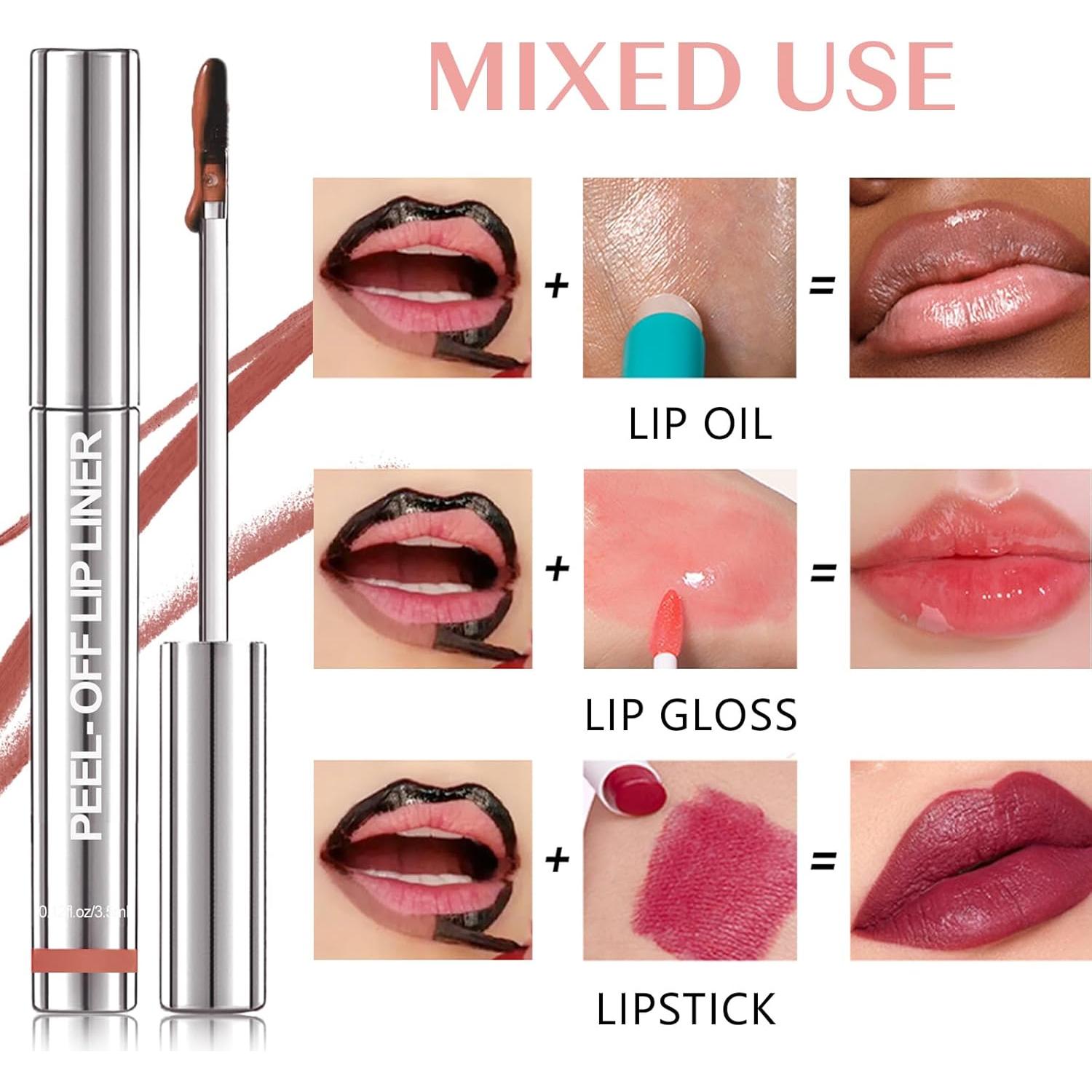 Tinte de Labios Peel Off WOPPOE - Color Impermeable 8 Tonos