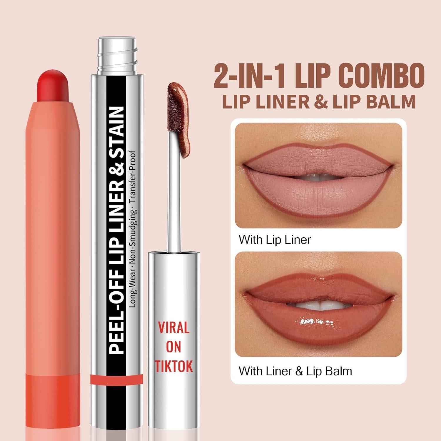 Conjunto Tinte Labios Vevivia Rosa Nude - Larga Duración e Hidratante