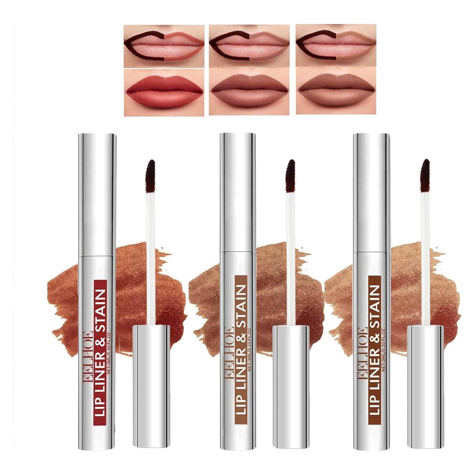 Delineador de Labios en Gel KTouler 3 Colores Hidratante