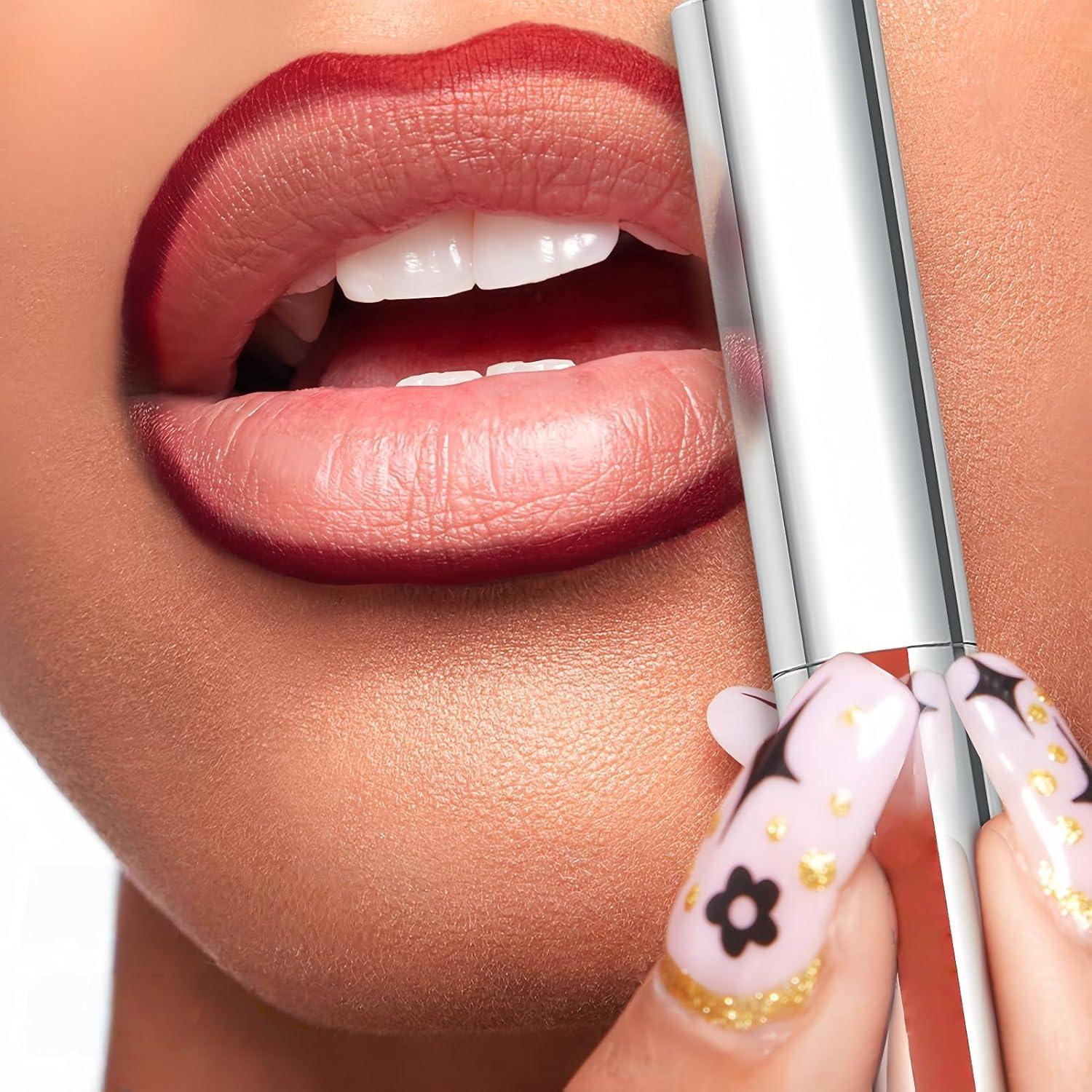 Tinte para Labios Peel Off GOERTI, 3 Colores Mate Larga Duración