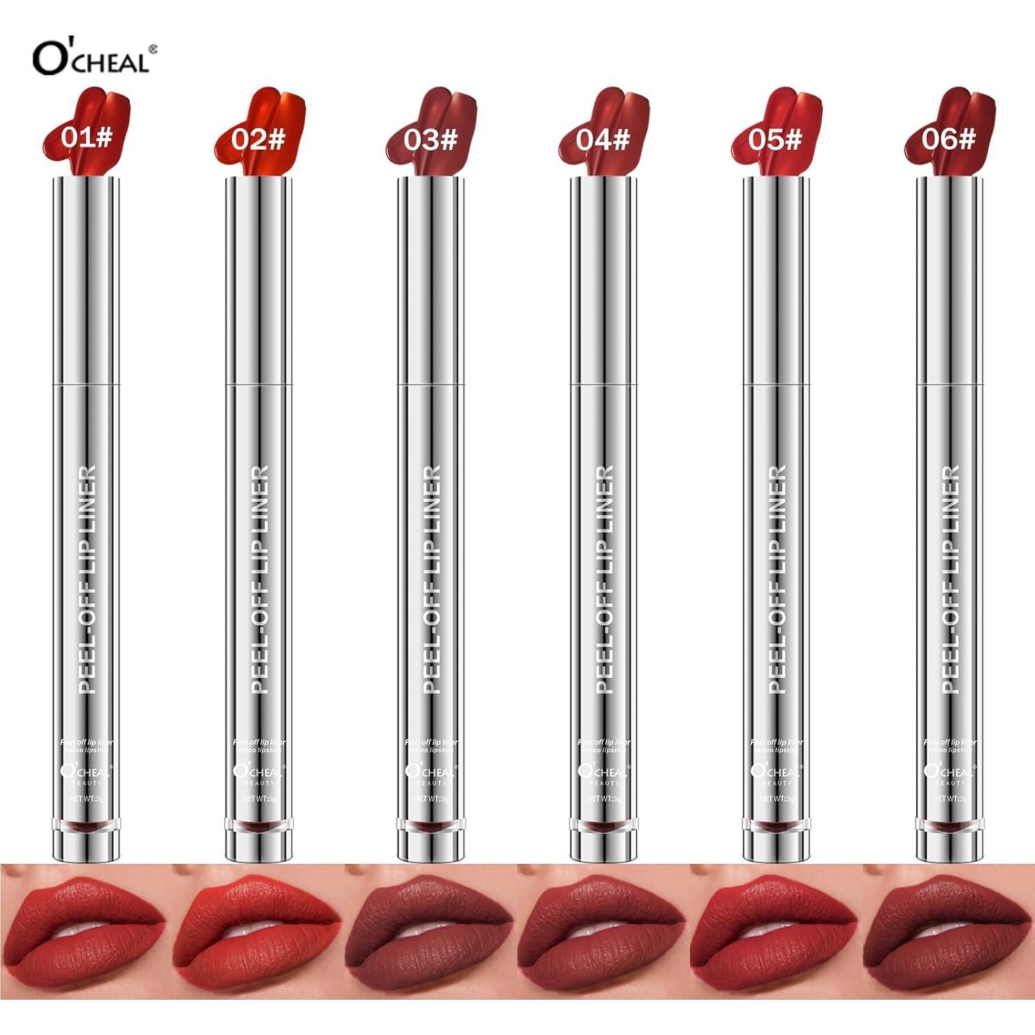 Delineador Labial Peel-Off O'CHEAL 02# Larga Duración 2.96ml