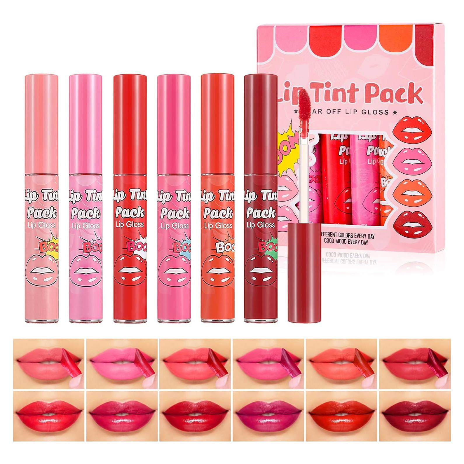 Set de Tinte de Labios Peel Off DAGEDA 6 Colores Mate