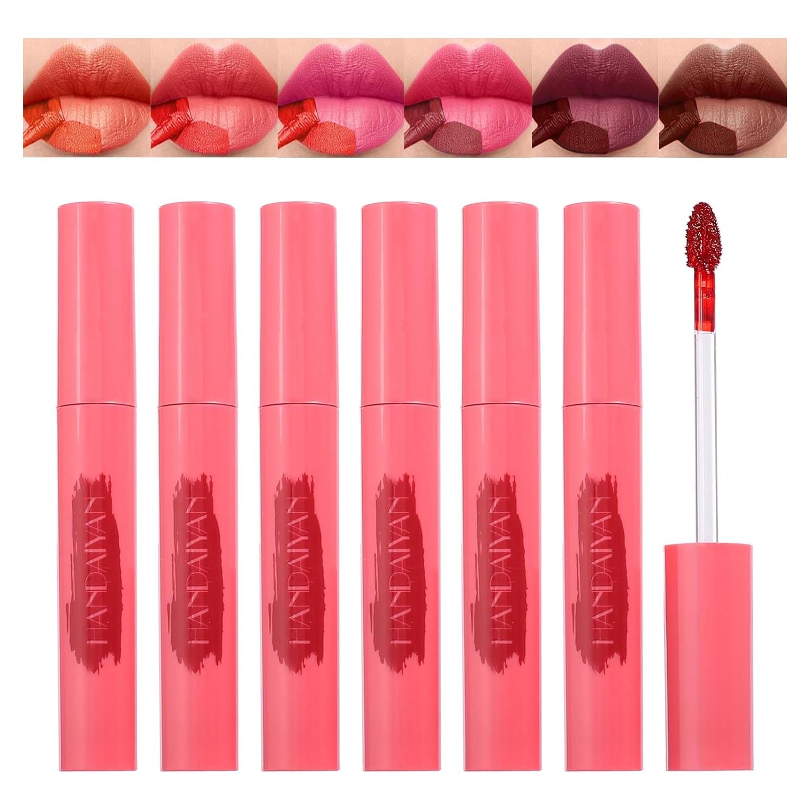 Delineador de Labios Peel Off Mrettick 6PCS Larga Duración