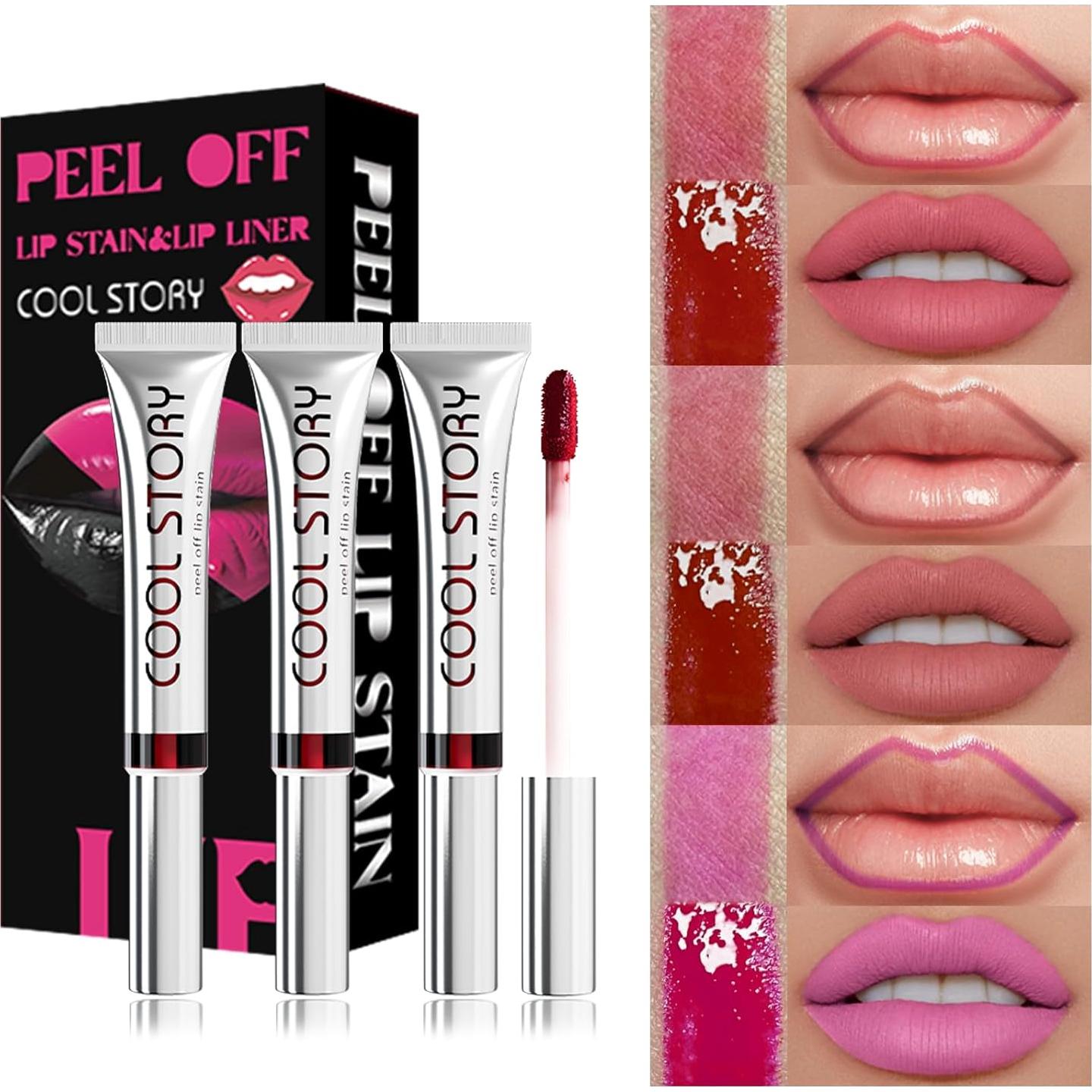 Set de 3 Tintes de Labios Peel-Off BAISEN DIARY - Hidratante