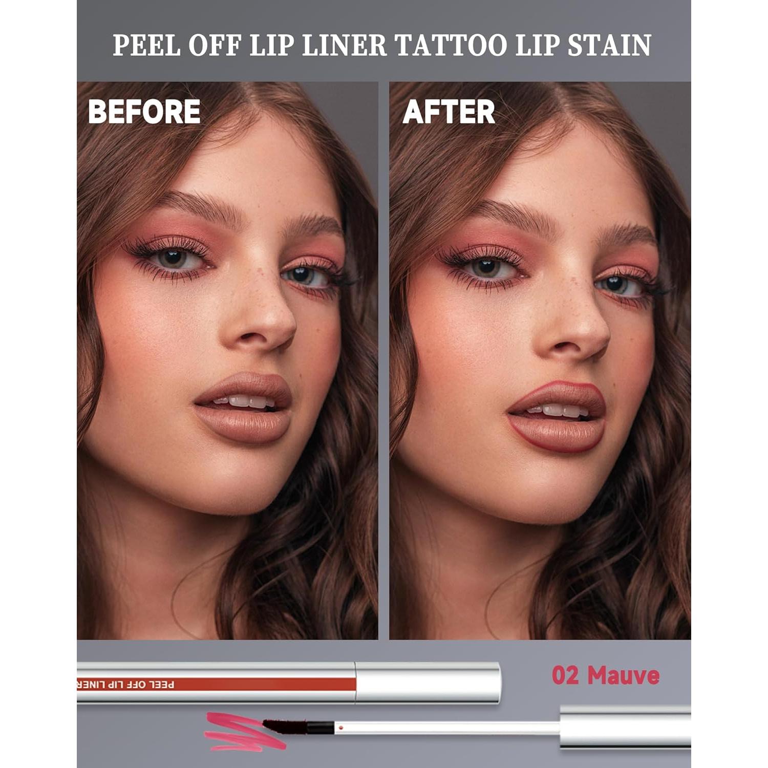 Tinte de Labios Peel Off Malva - Larga Duración e Impermeable