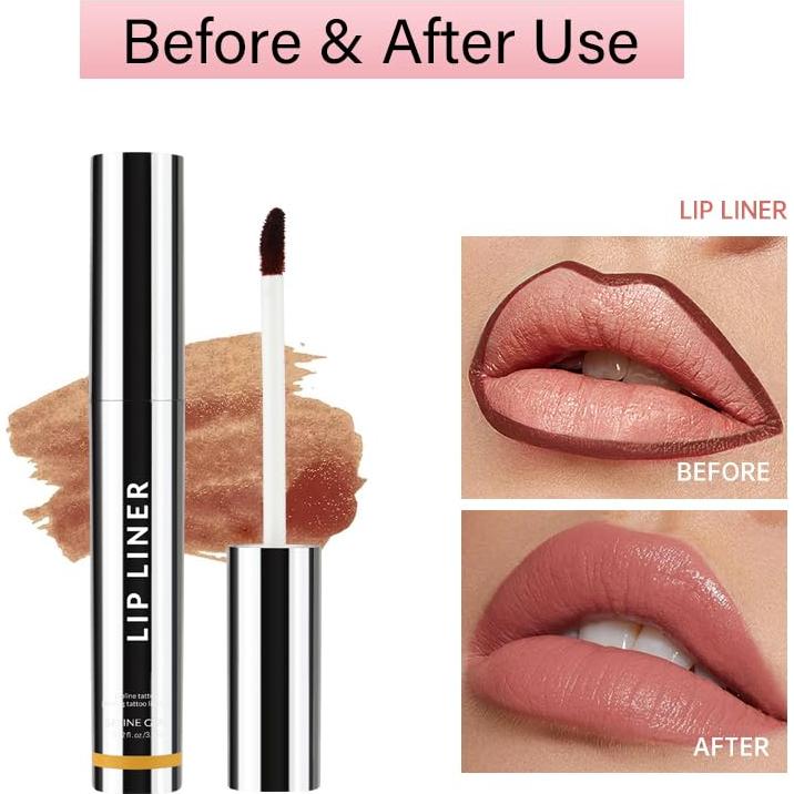 Lápiz de Labios Peel Off FPIZRTES 2 PCS Larga Duración Mate