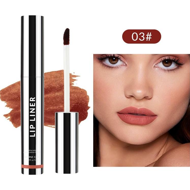 Lápiz de Labios Peel Off FPIZRTES 2 PCS Larga Duración Mate