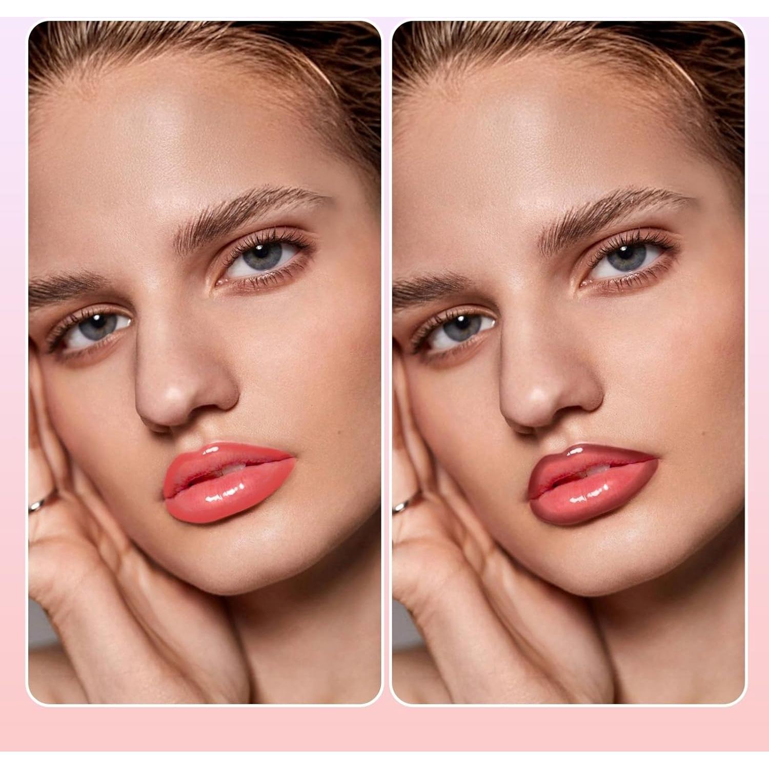 Tinte de Lápiz Labial Peel Off Doble Cara + Brillo Labial Hidratante