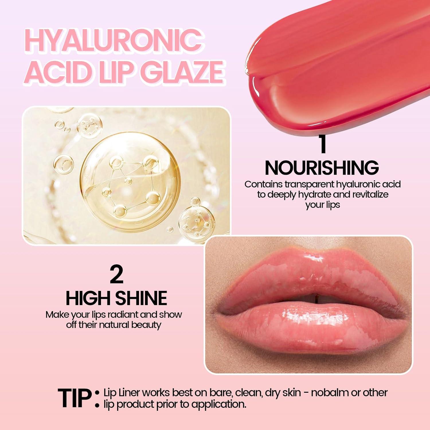 Tinte de Lápiz Labial Peel Off Doble Cara + Brillo Labial Hidratante