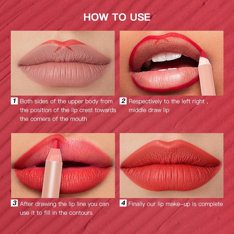 Set de 16 Lápices de Labios Mate USHAS - Suaves y Cremosos