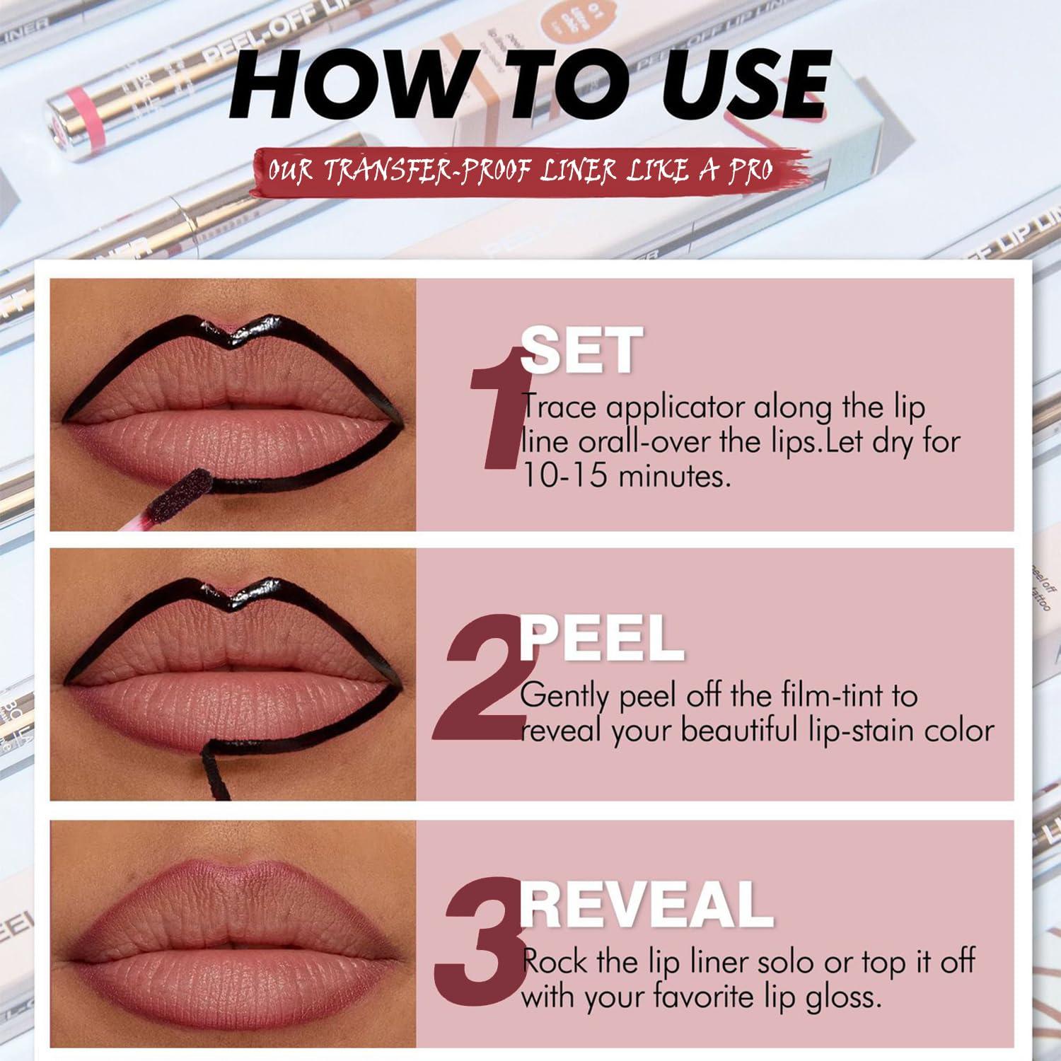 Tinte Labial Pelable Talinzen 3.5ml - Resistente al Agua