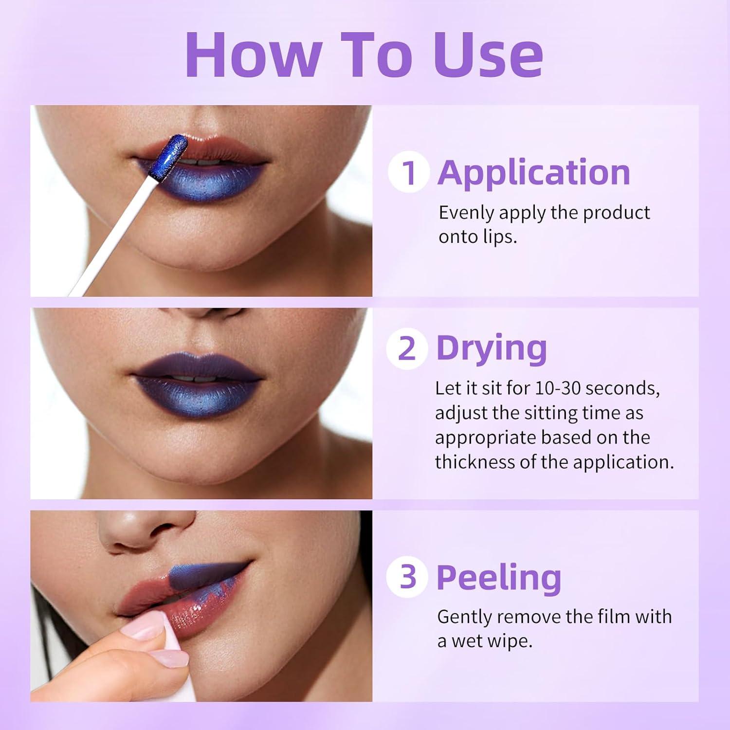 Tinte Labial Peel Off KIMUSE 12HR Hidratante Color Mauve