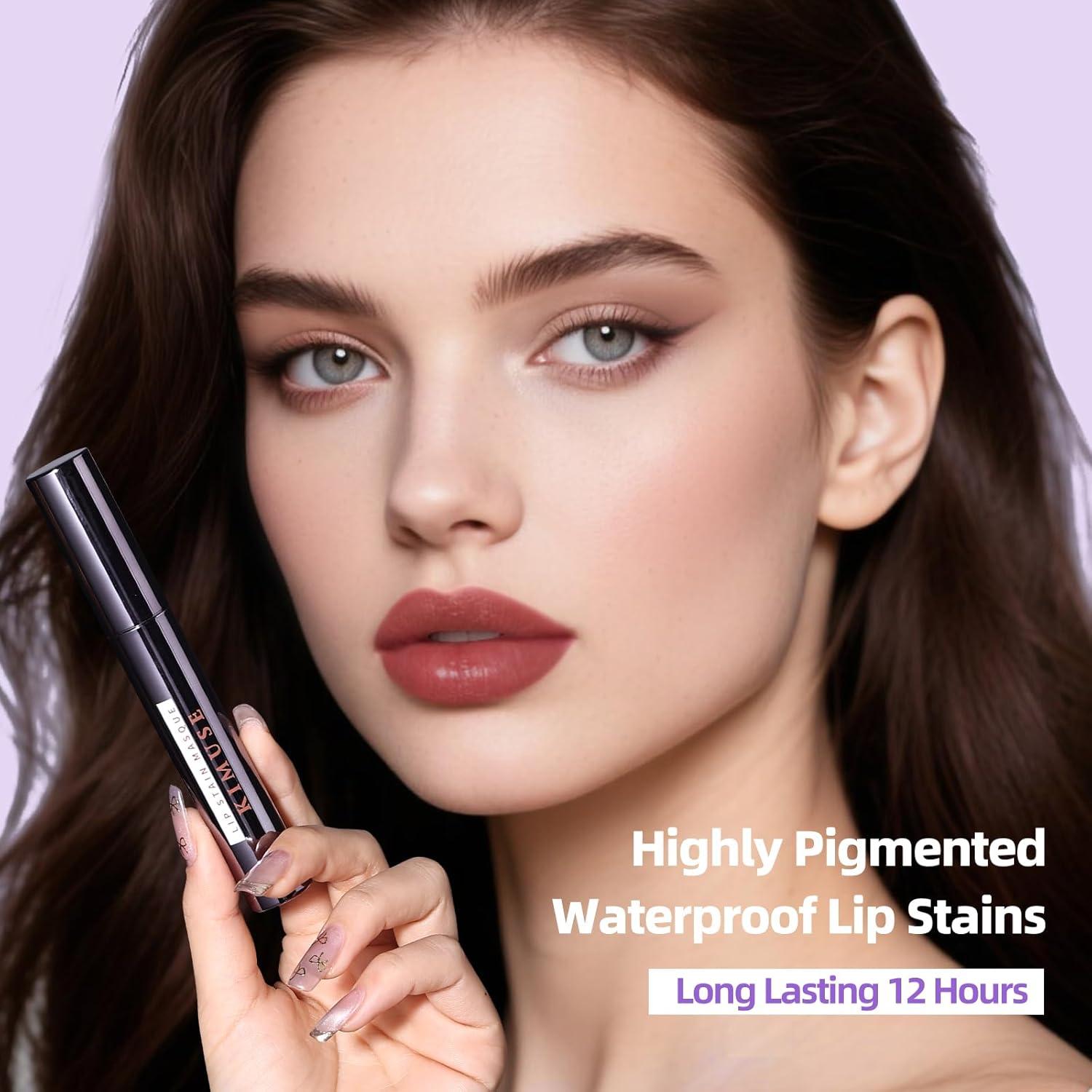 Tinte Labial Peel Off KIMUSE 12HR Hidratante Color Mauve