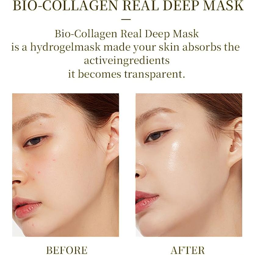 Mascarilla Facial Bio-Colágeno Reepic - 4 Unidades Hidrogel Antienvejecimiento