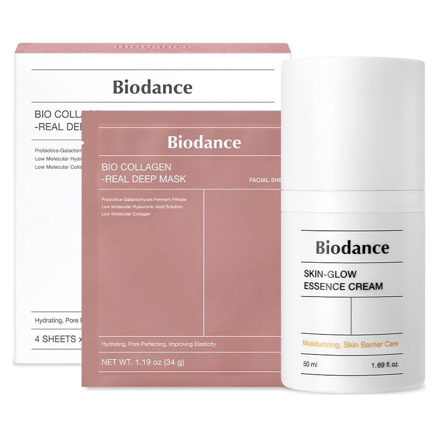 Dúo Esencial Biodance: Máscara Bio-Colágeno 34g + Crema Hidratante