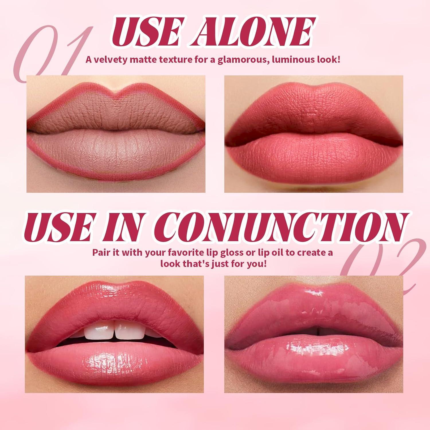 Set 3 Tintes de Labios Peel Off Larga Duración Resistente al Agua