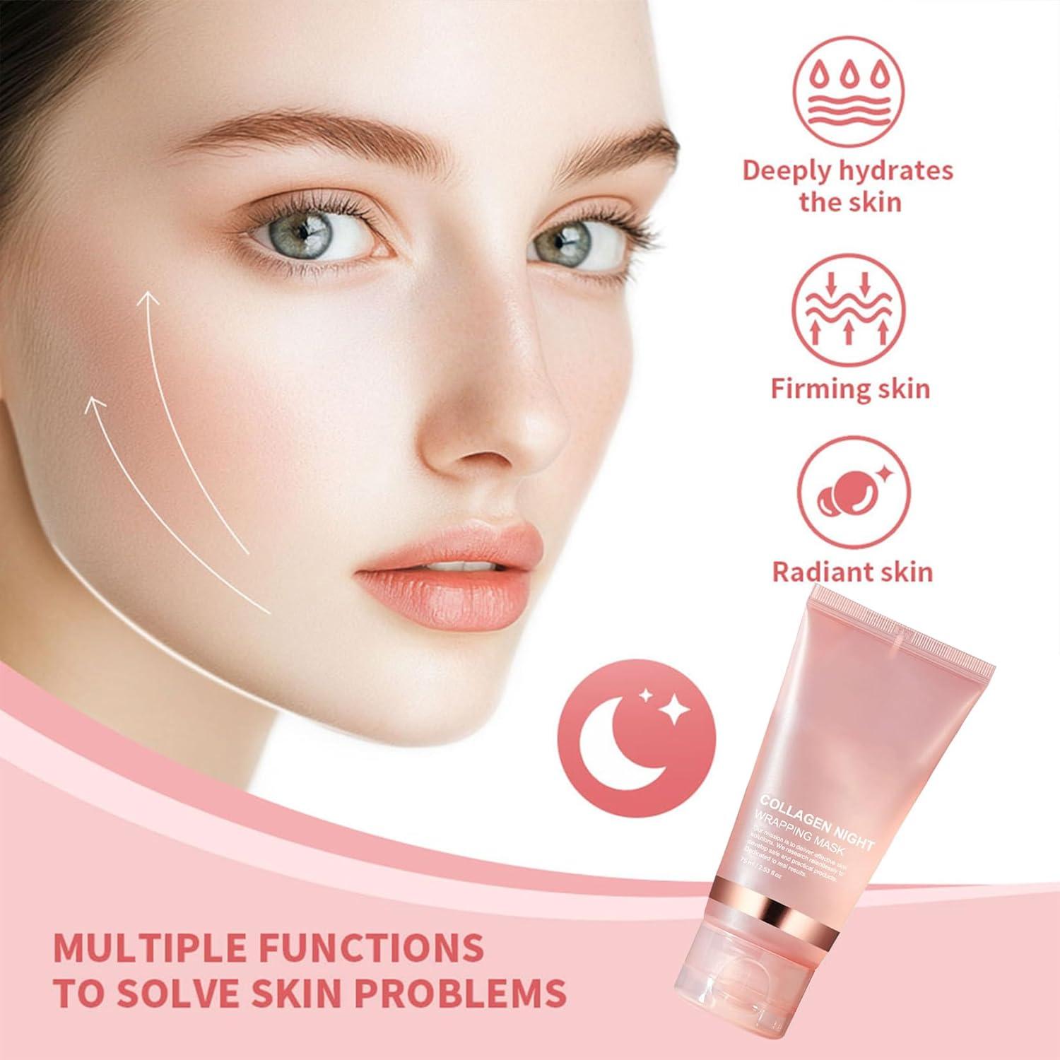 Mascarilla de Noche de Colágeno Ayzololo 75 ml - Hidratante y Elasticidad