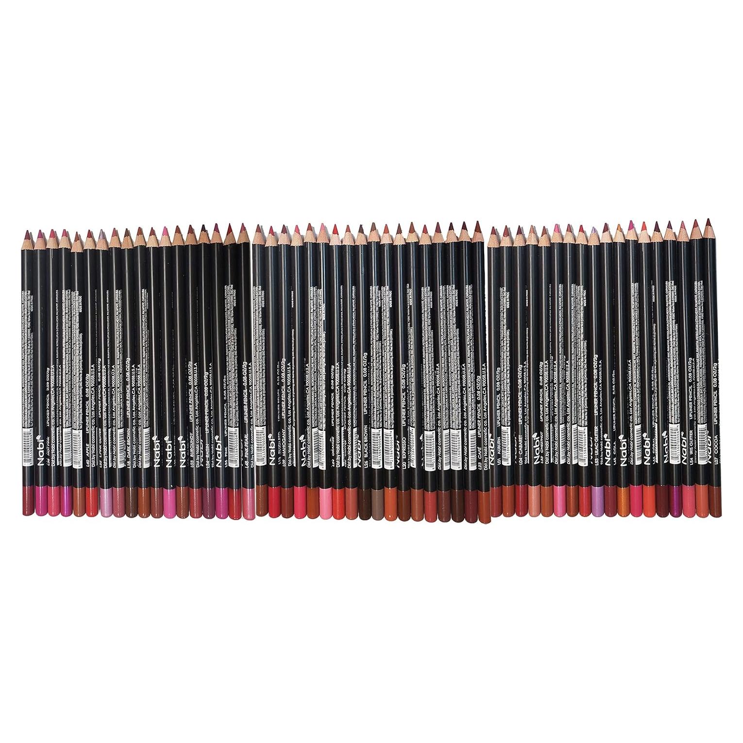 54 Lápices Delineador de Labios NABI Professional Makeup