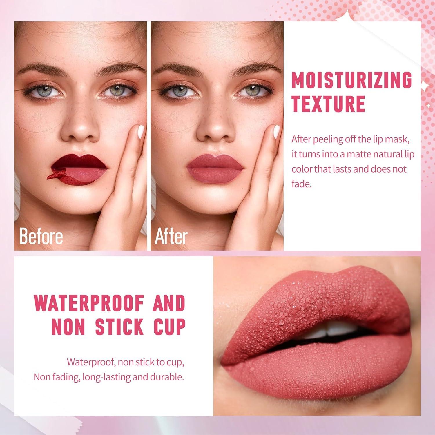 Juego de 4 Tintes de Labios Peel Off HOSAILY - Mate y Larga Duración