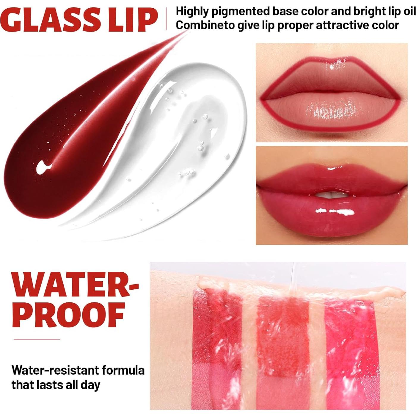 Juego de Tinte Labial Despegable Doble Extremo 3 Colores