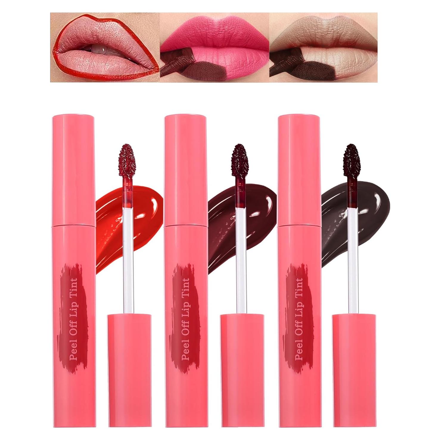 Set de Tinte Labial Peel Off LYSdefeu 3 Piezas Mate 24h