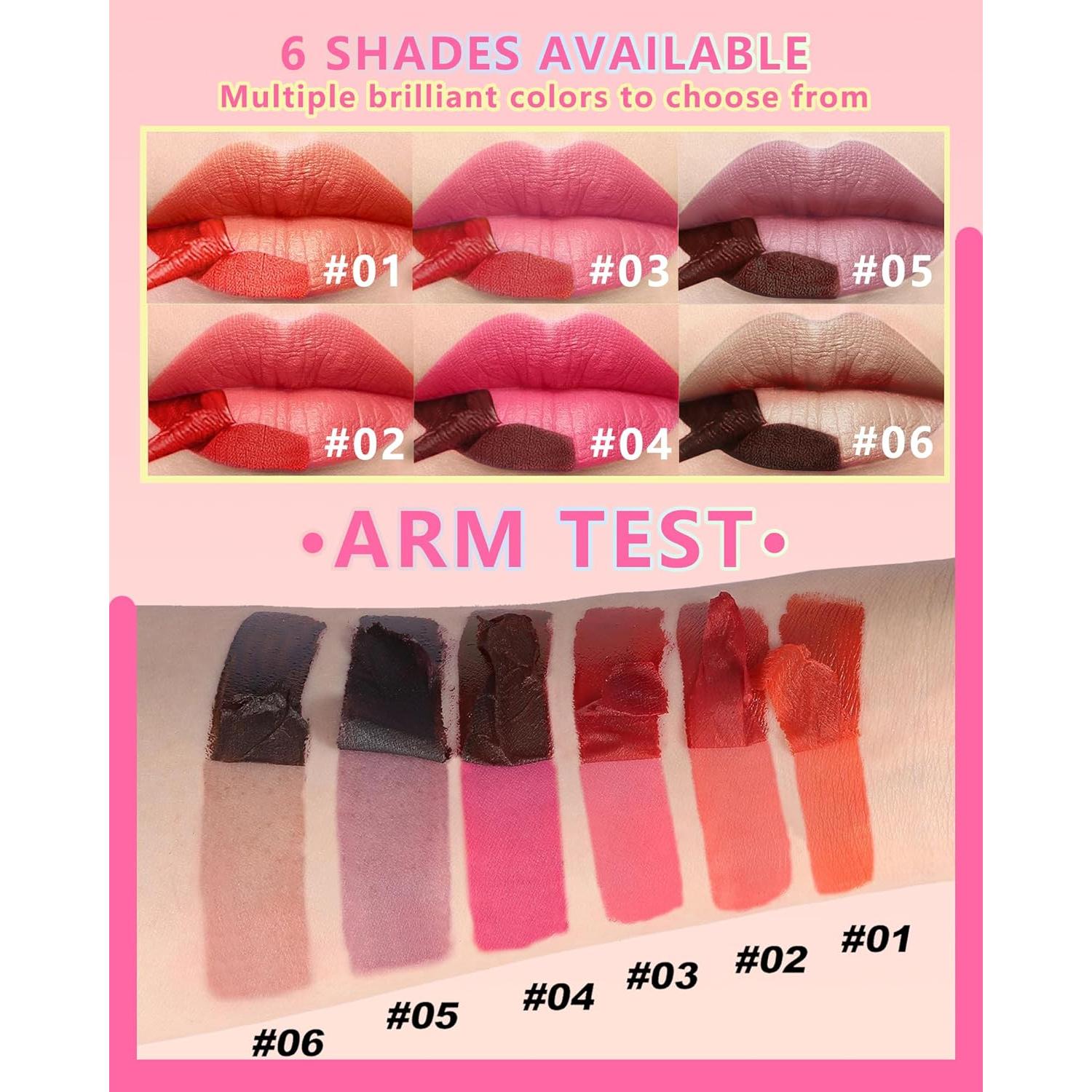 Set de Tinte Labial Peel Off LYSdefeu 3 Piezas Mate 24h