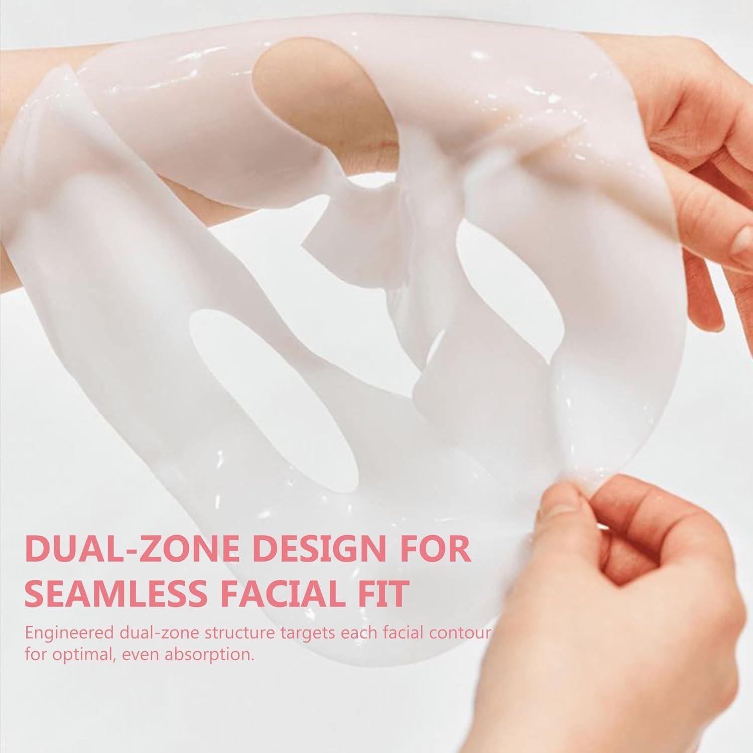 Paquete de 4 Máscaras Faciales Puerfe de Bio-Colágeno Hidratante