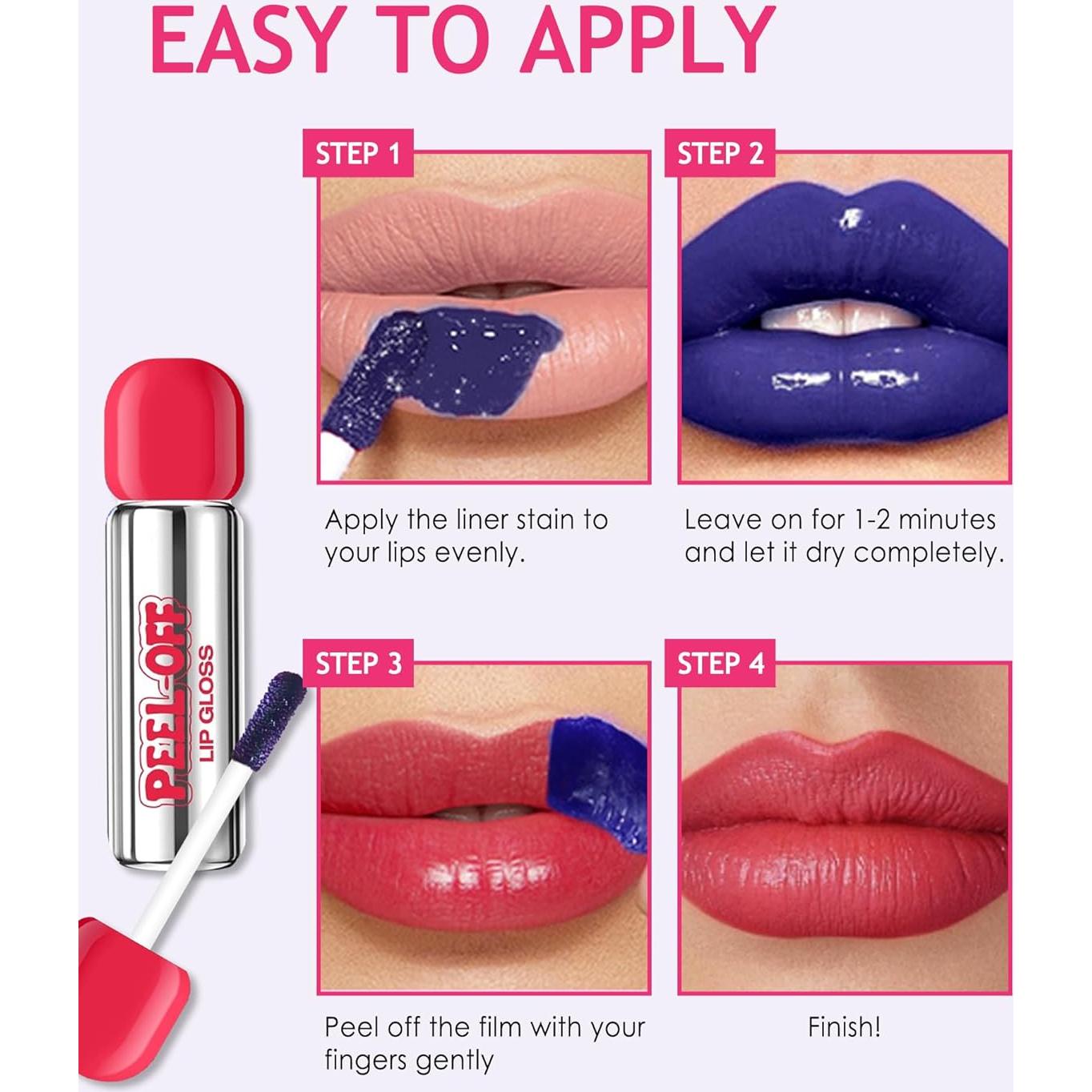 Tinte de Labios Peel Off Larga Duración Color 03 Mate