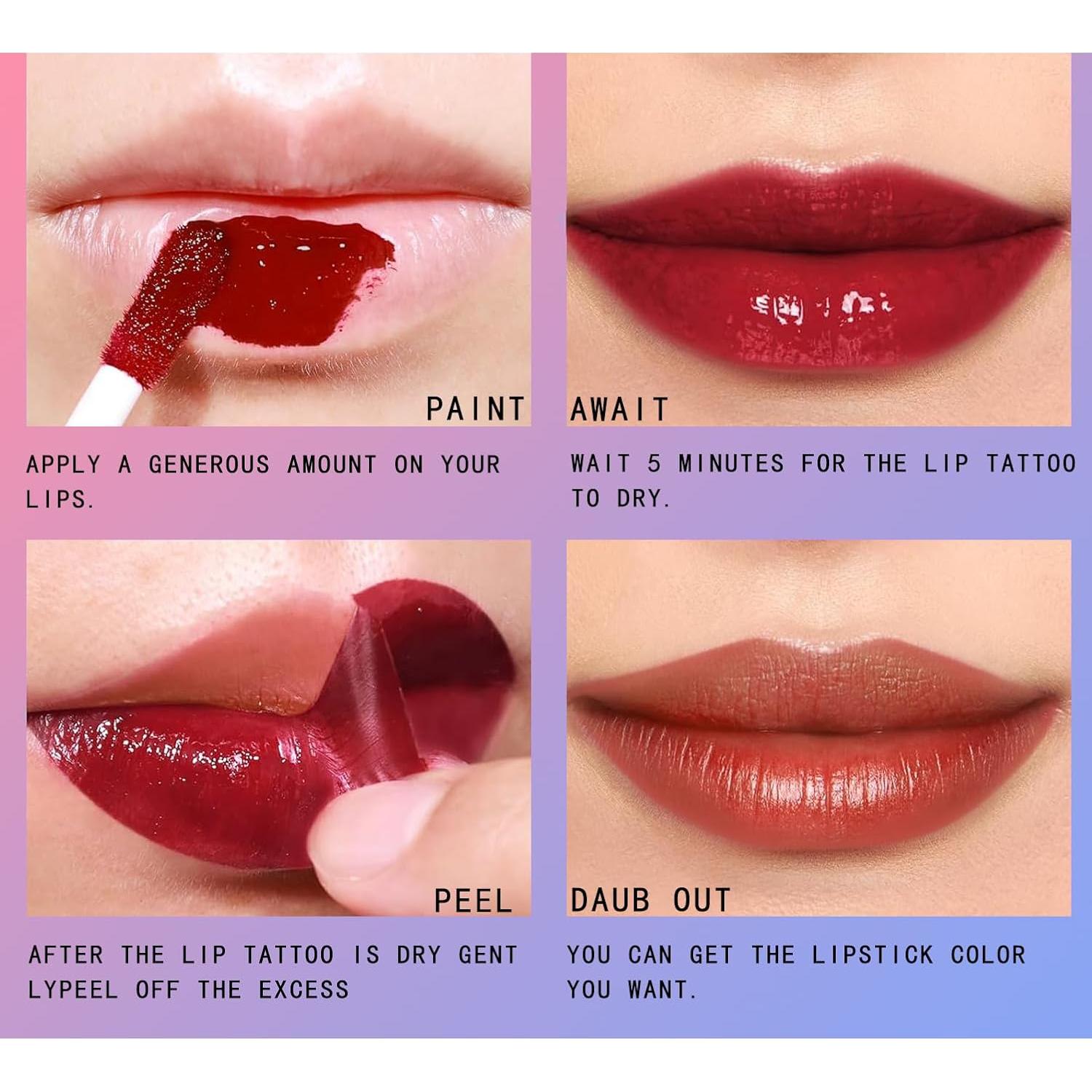 Tinte de Labios Mate Peel Off Petansy - 3 Colores Larga Duración