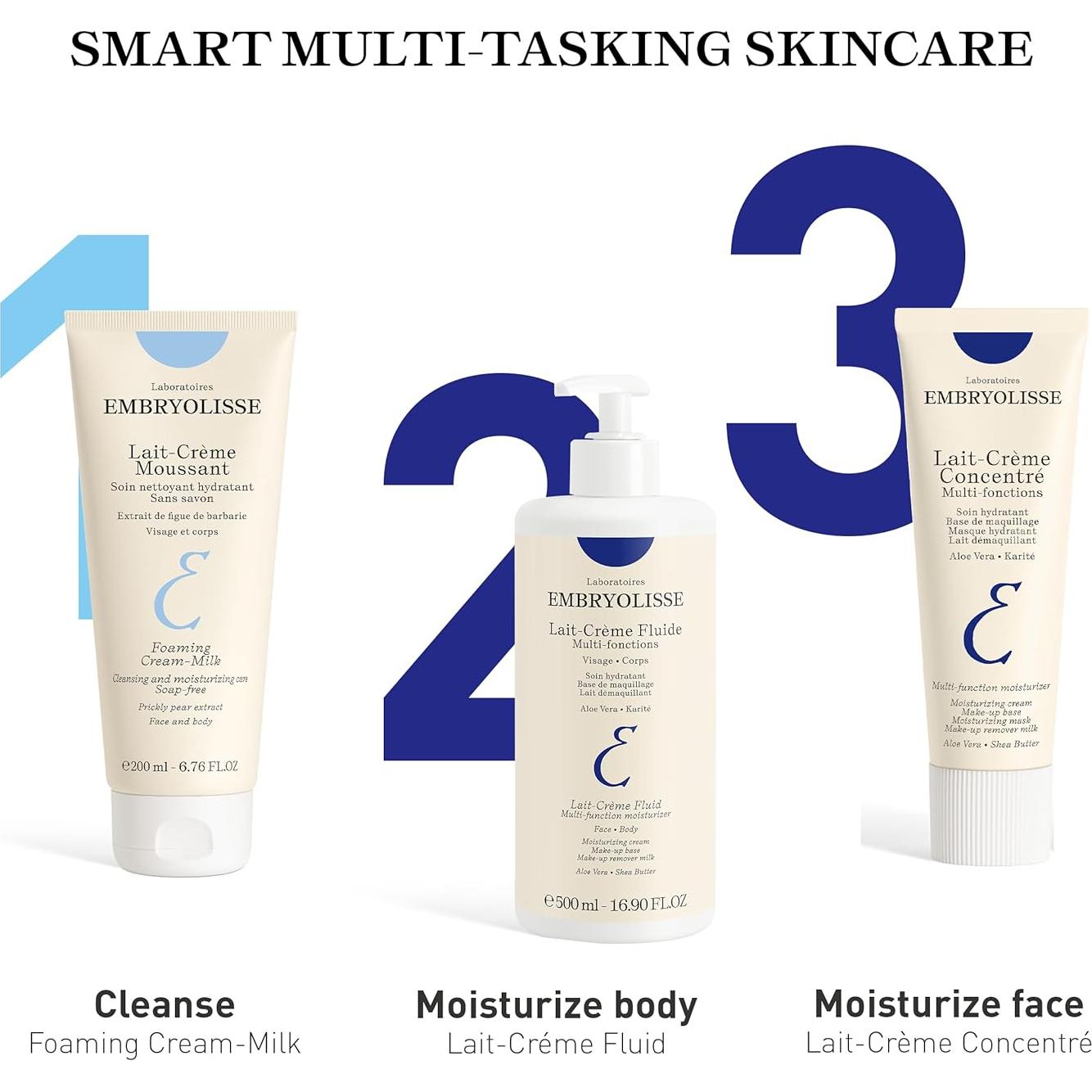 Leche Limpiadora Espumosa Embryolisse 200ml Hidratante Vegana