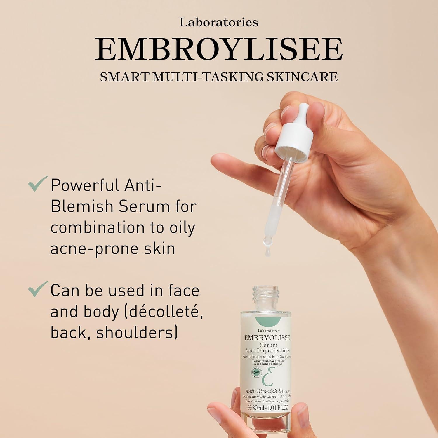 Suero Facial Anti-Acné Embryolisse 30 ml - Piel Grasa a Mixta
