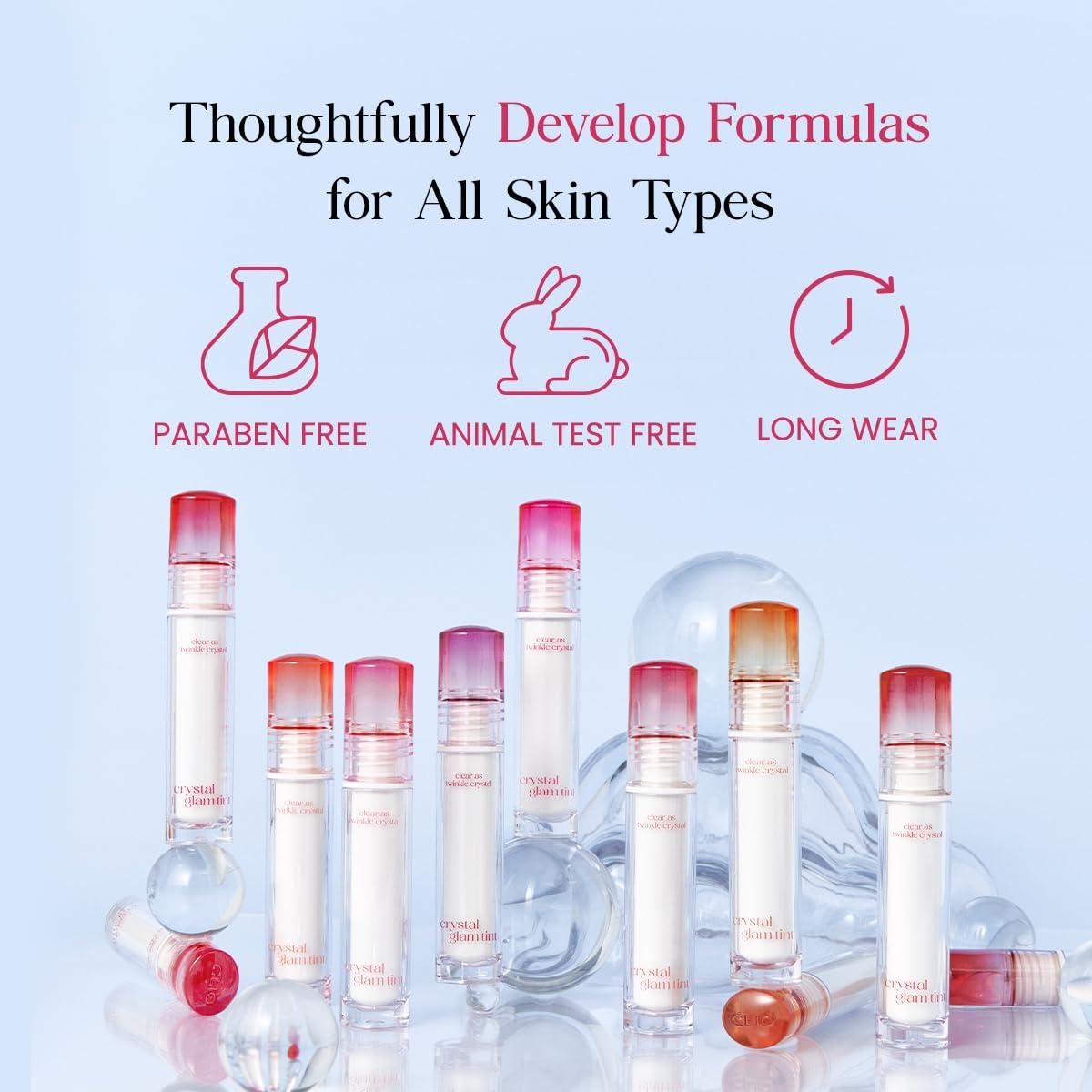 Tinte Labial CLIO Crystal Glam 06 Malva Diario - Brillante y Ligero