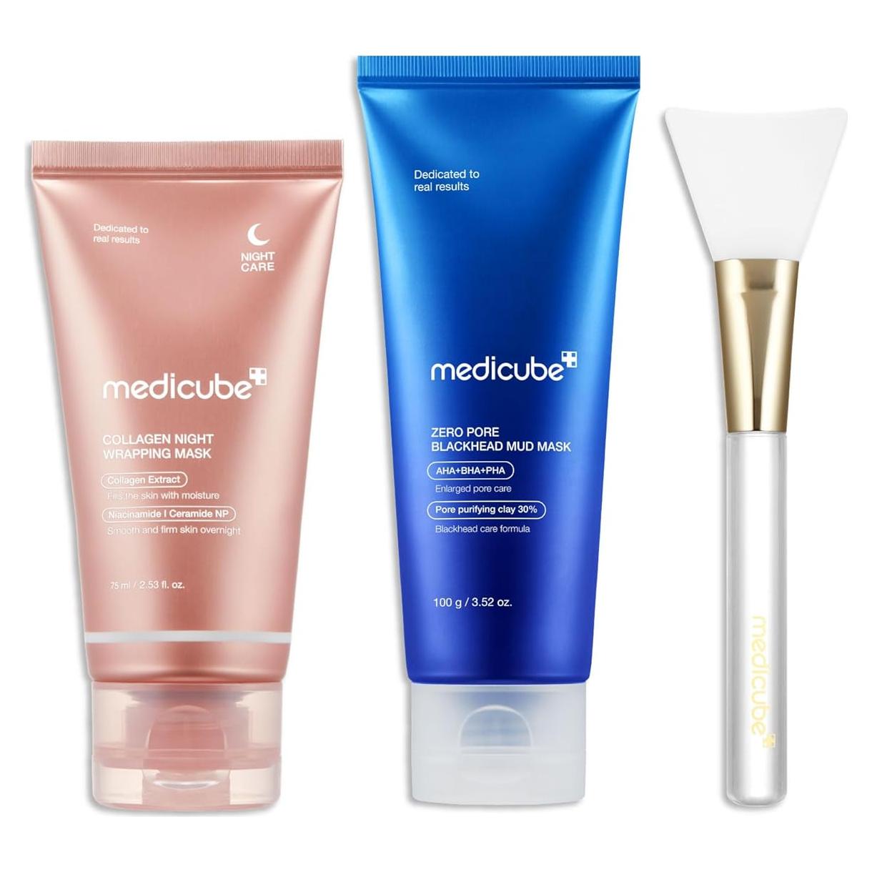 Dúo de Máscaras Faciales Medicube: Peel Off Colágeno y Barro