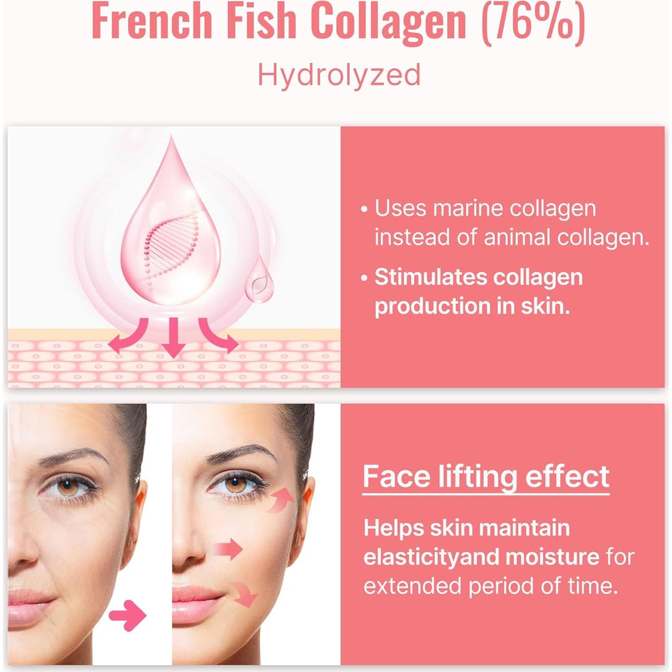 Mascarilla Facial de Colágeno Meditime 4 Hojas Hidratante