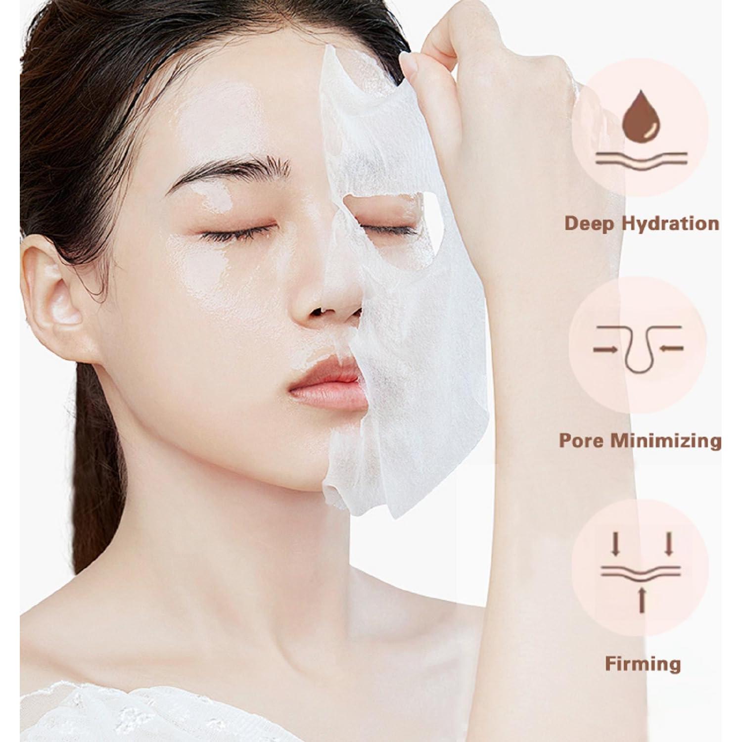 Mascarilla de Colágeno Hidratante SEWOG - 4 Paquete Antiarrugas