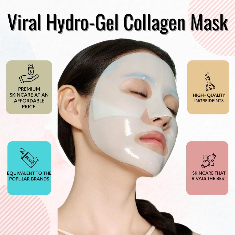 Mascarilla Facial Hidrogel Colágeno Niacinamida 8 Unidades