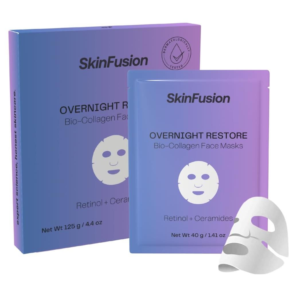 Mascarillas Faciales SkinFusion Bio-Colágeno 5 Pzas Retinol