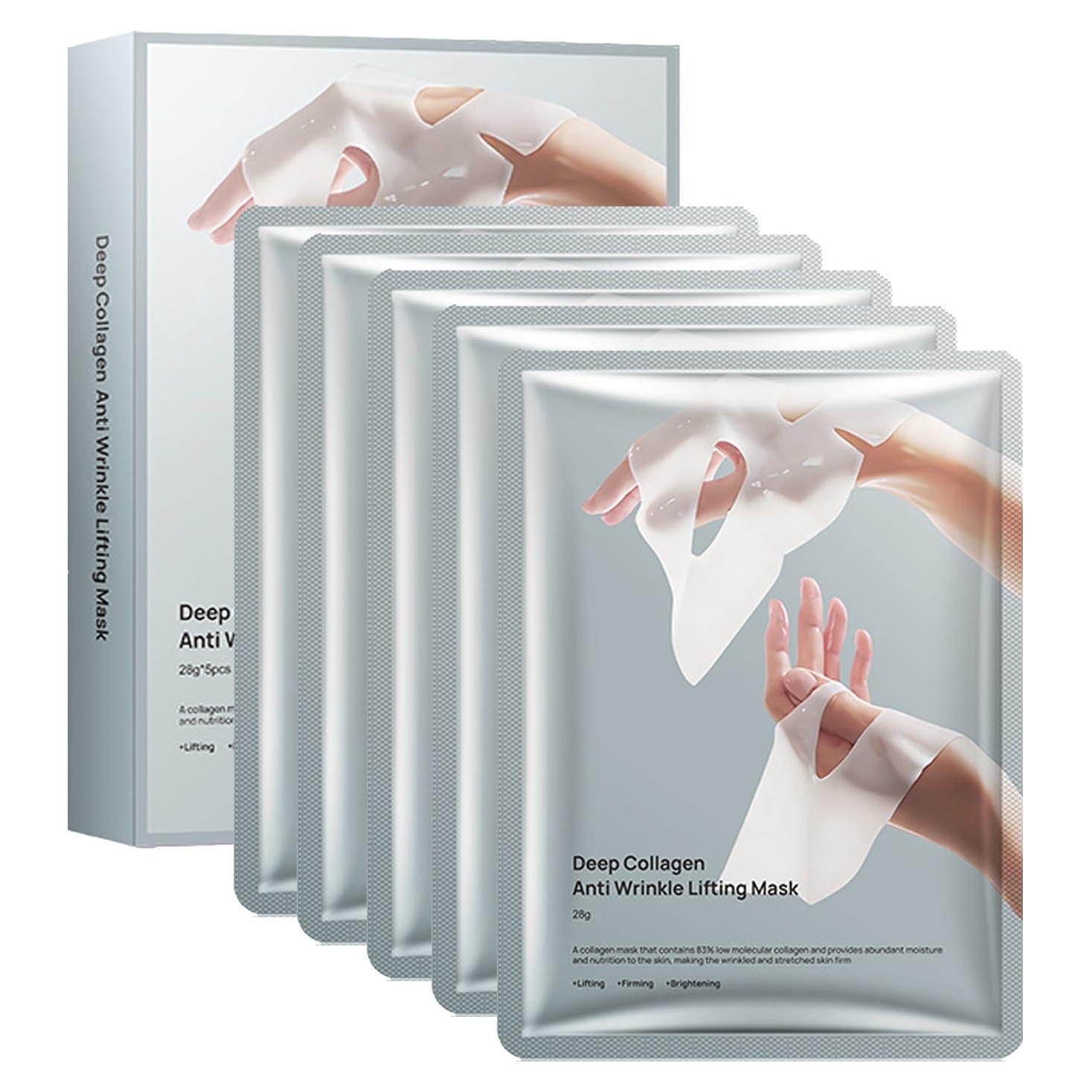 Mascarilla Facial de Colágeno WFWJ Lifting Antiarrugas 5pcs