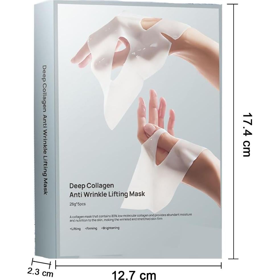 Mascarilla Facial de Colágeno WFWJ Lifting Antiarrugas 5pcs