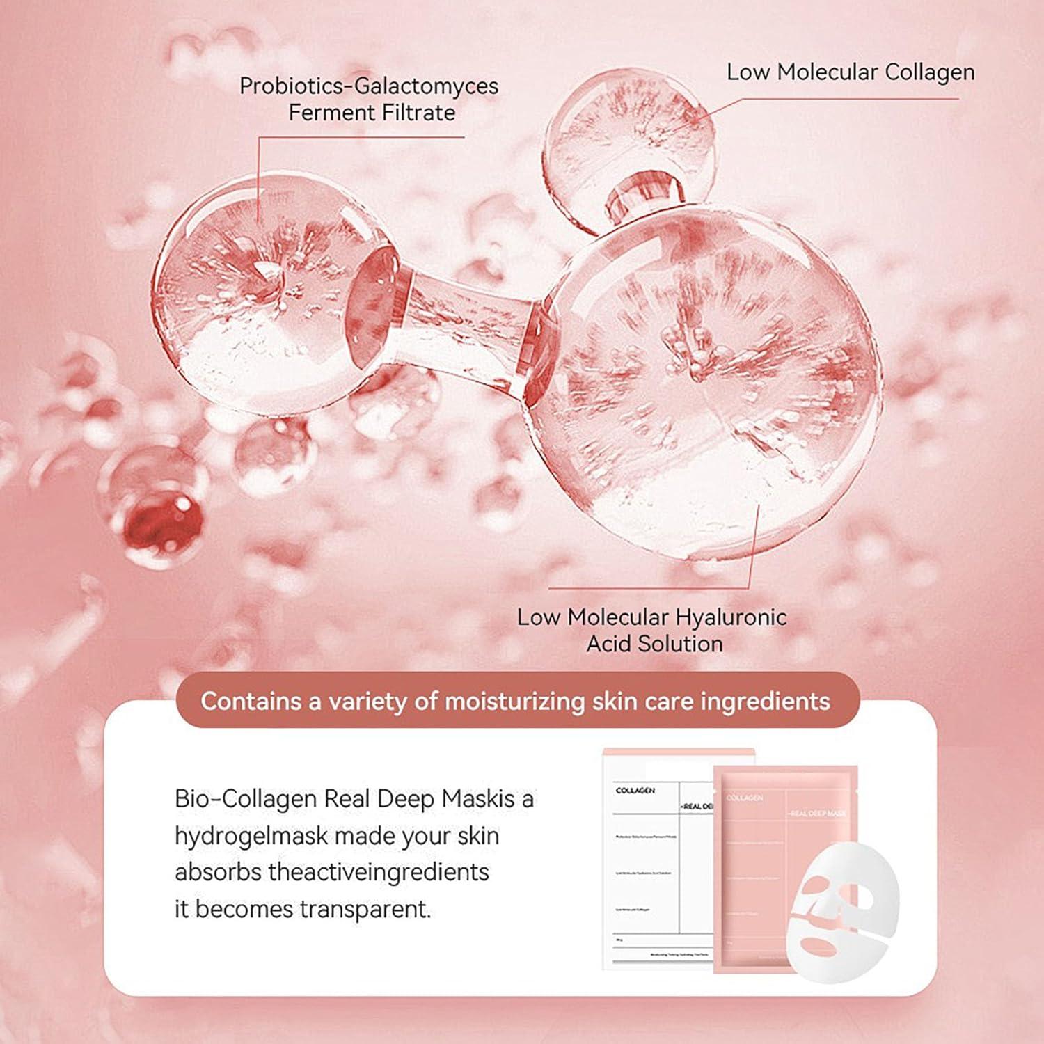 Mascarilla Facial Hidrogel Colágeno Bio 4 Unidades 34g