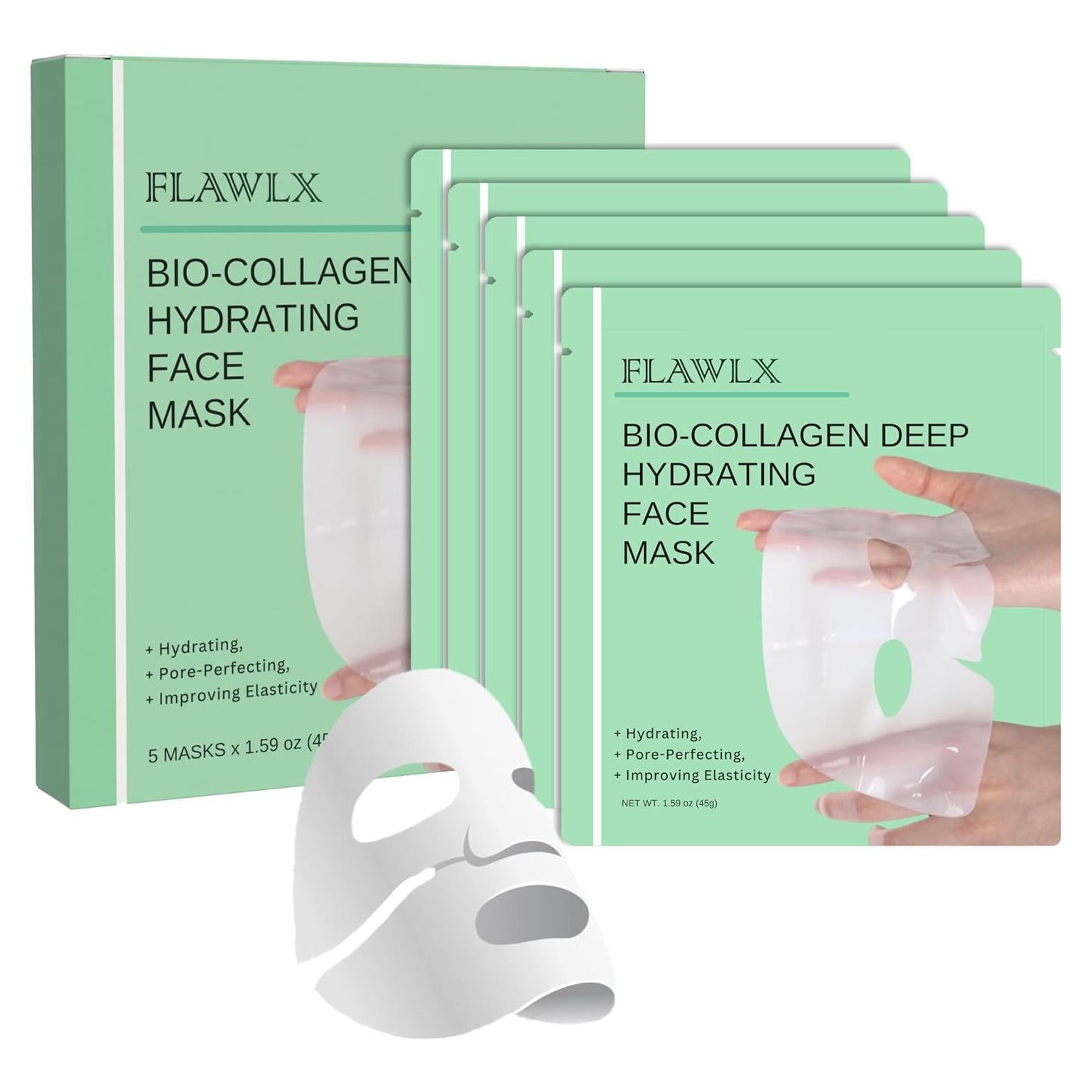 Máscara Facial Bio-Colágeno Flawlx 45g - Hidratante Nocturna