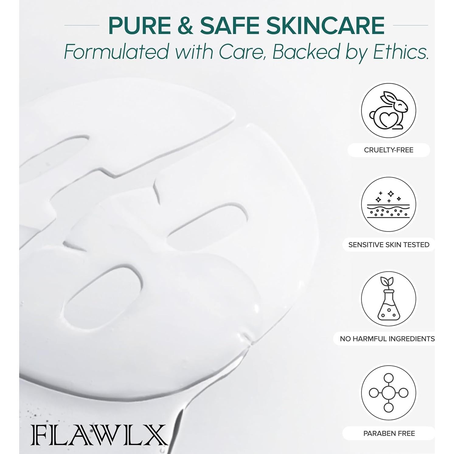 Máscara Facial Bio-Colágeno Flawlx 45g - Hidratante Nocturna